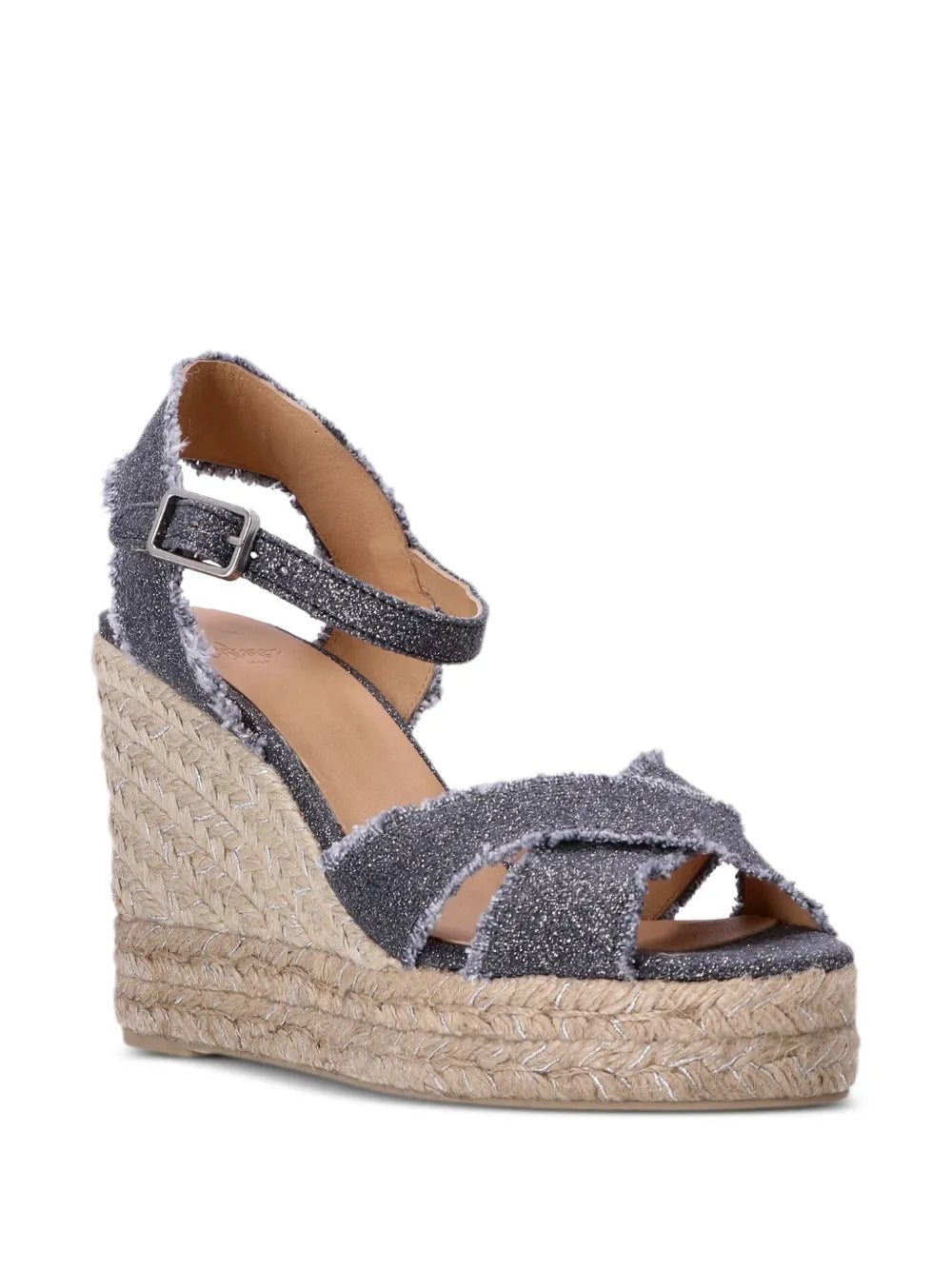 Castañer 100mm Bromelia metallic espadrilles
