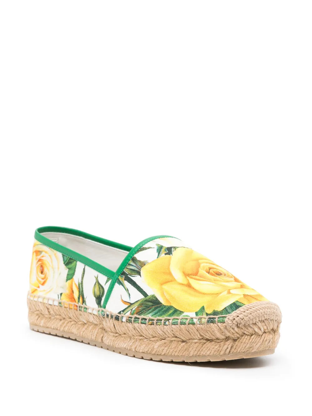 Dolce & Gabbana floral-print canvas espadrilhes