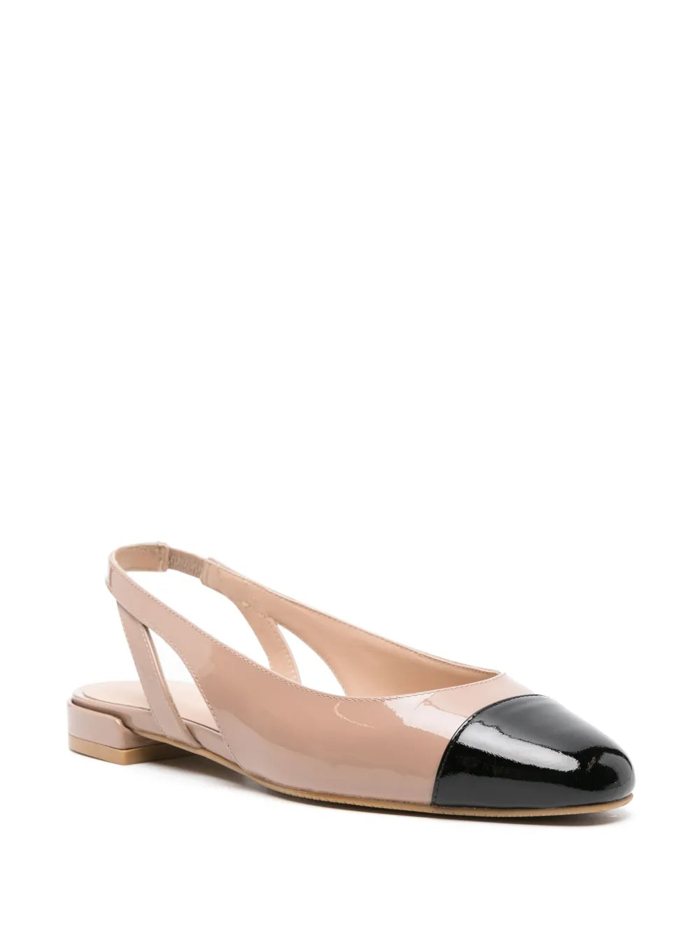 Stuart Weitzman Sleek Slingback leather ballerina shoes