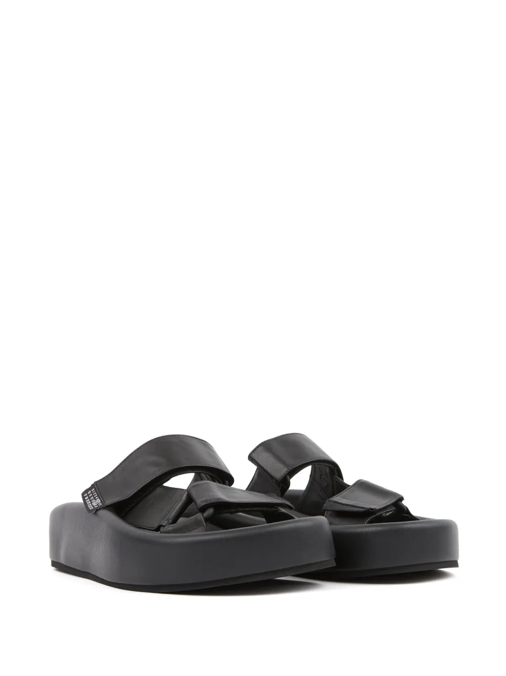 MM6 Maison Margiela webbing slip-on platform sandals