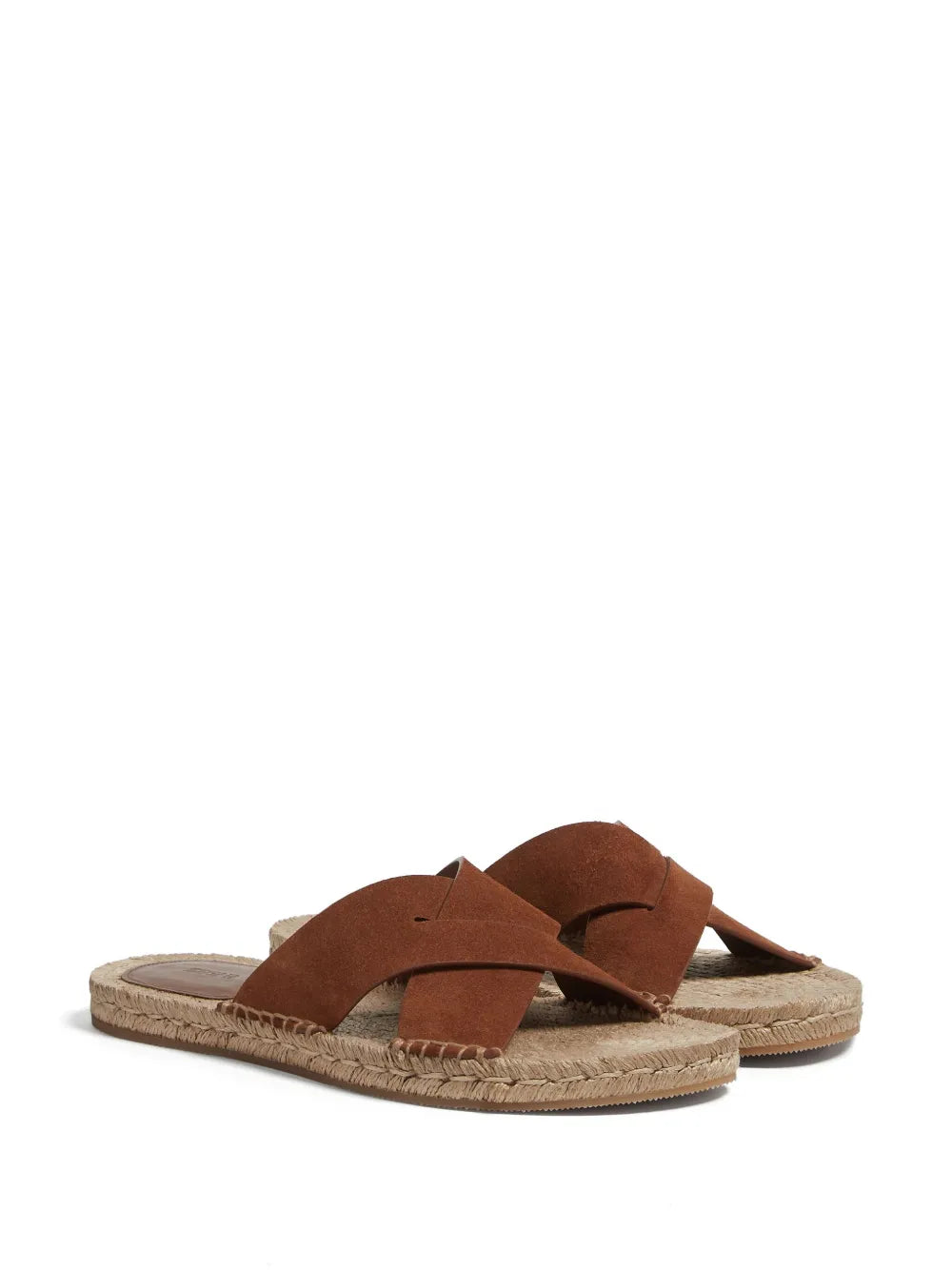 Zegna crossover-strap suede sandals