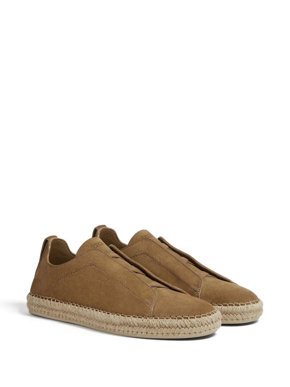 Zegna Triple Stitch suede espadrilles