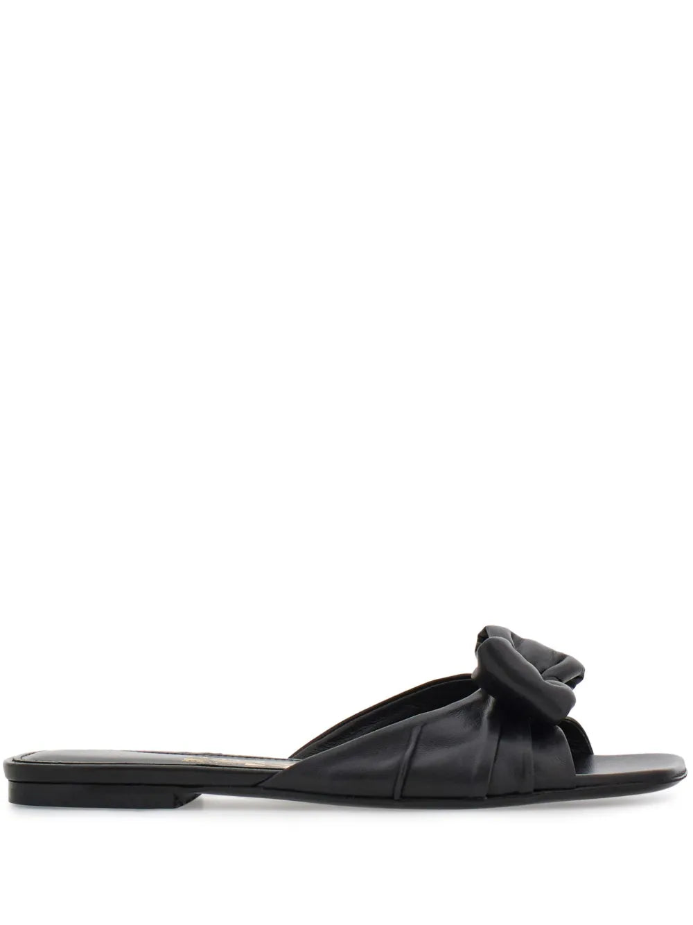 Ferragamo Vara padded bow-detail slides