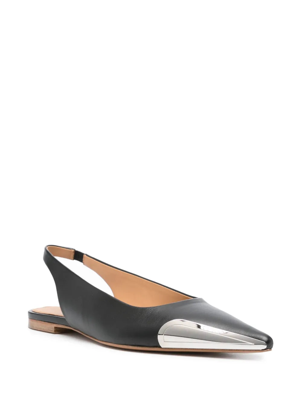 Off-White Allenframe leather ballerina shoes
