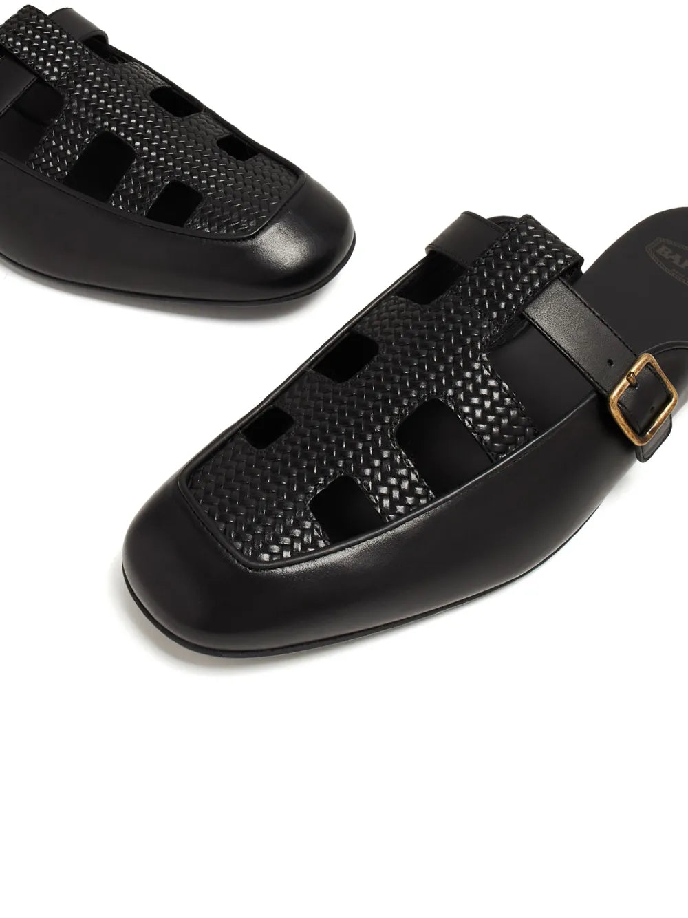 Barrett cut-out leather mules