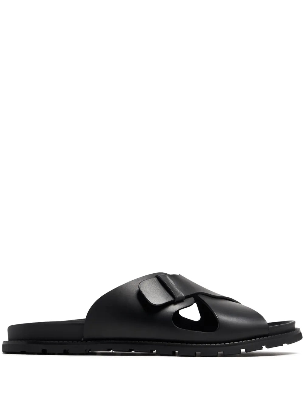 Barrett criss-cross leather slides