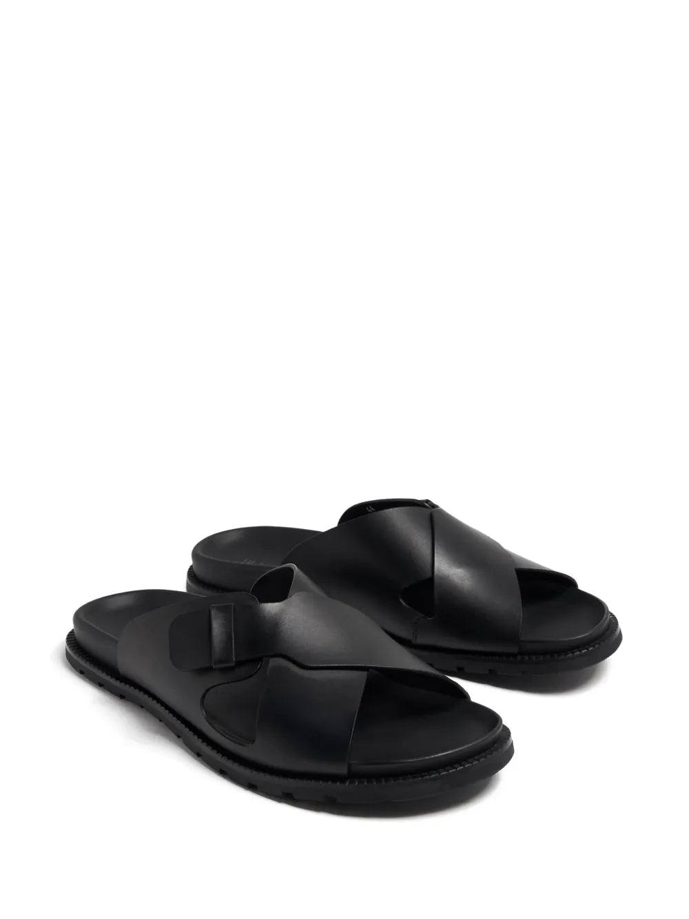 Barrett criss-cross leather slides