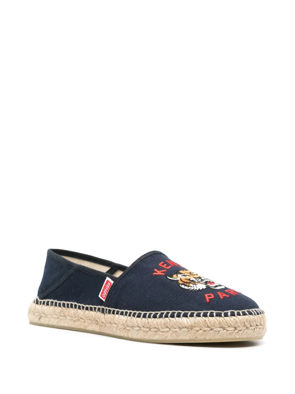 Kenzo tiger embroidered cotton espadrilles