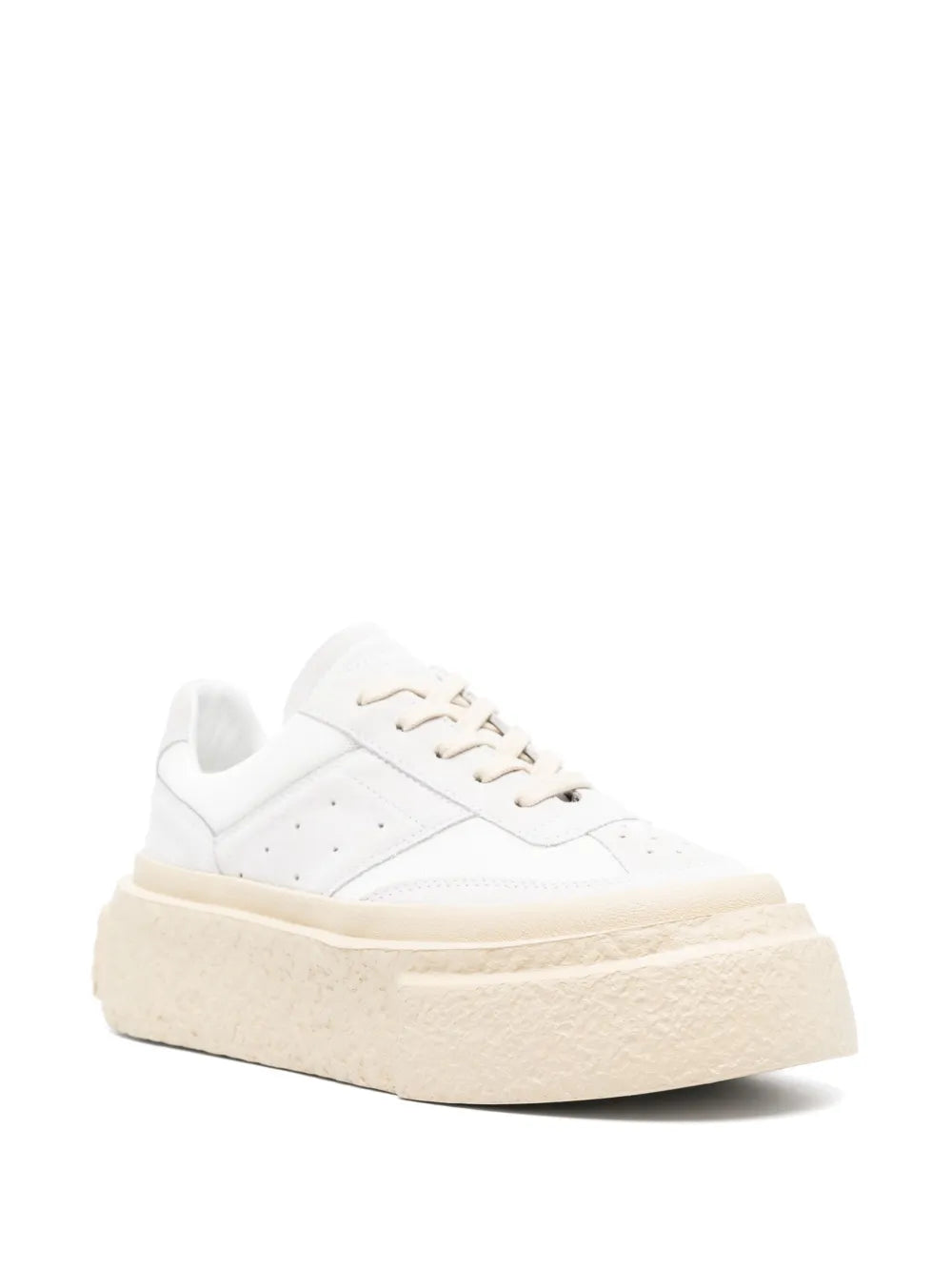 MM6 Maison Margiela numbers-motif leather sneakers