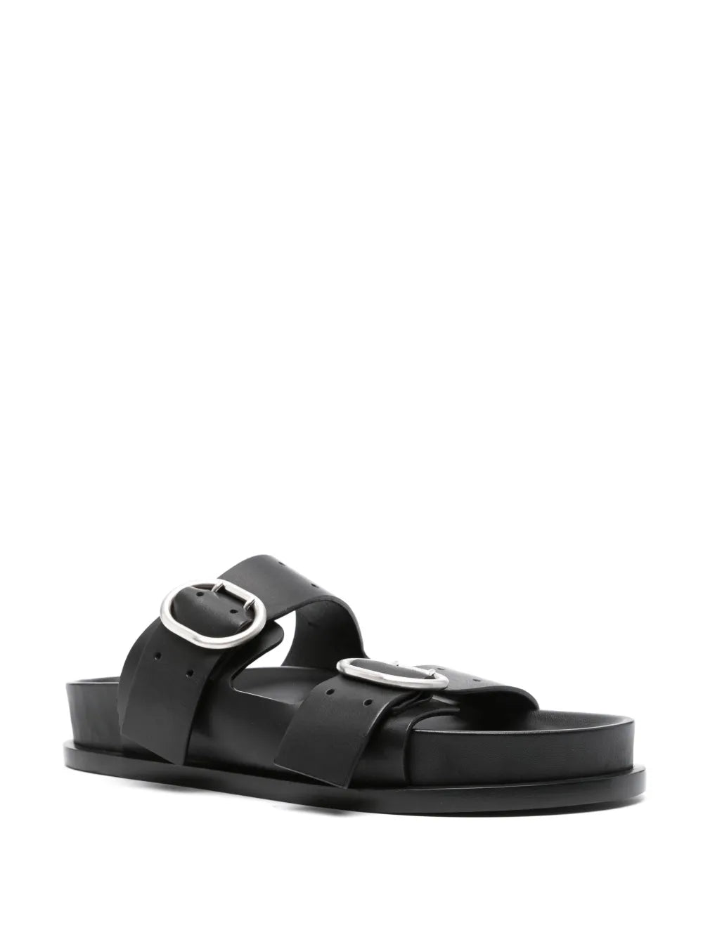 Jil Sander double-buckle leather sandals