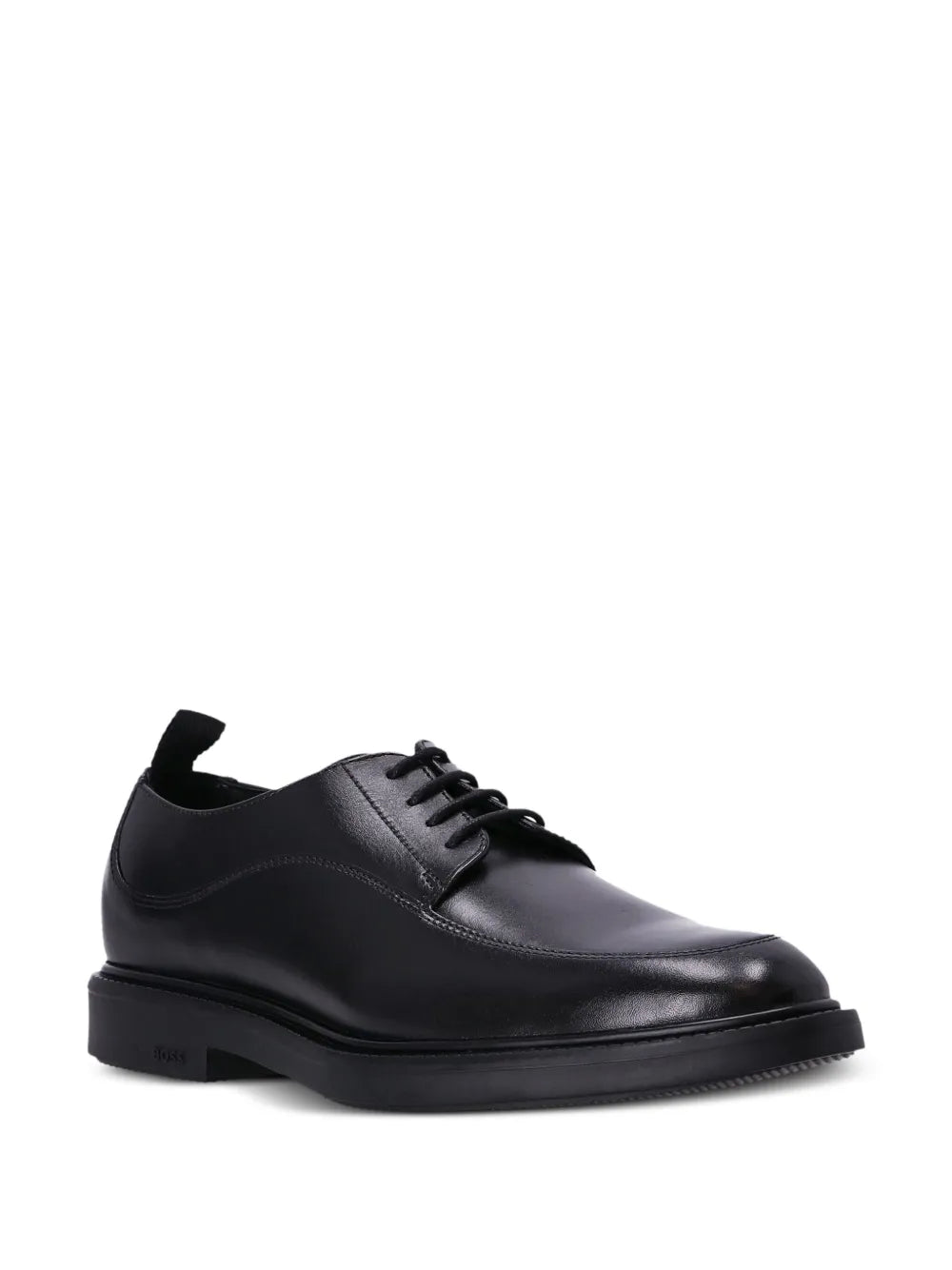 BOSS leather lace-up derby shoes