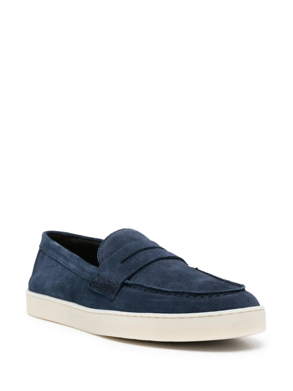Canali suede slip-on loafers