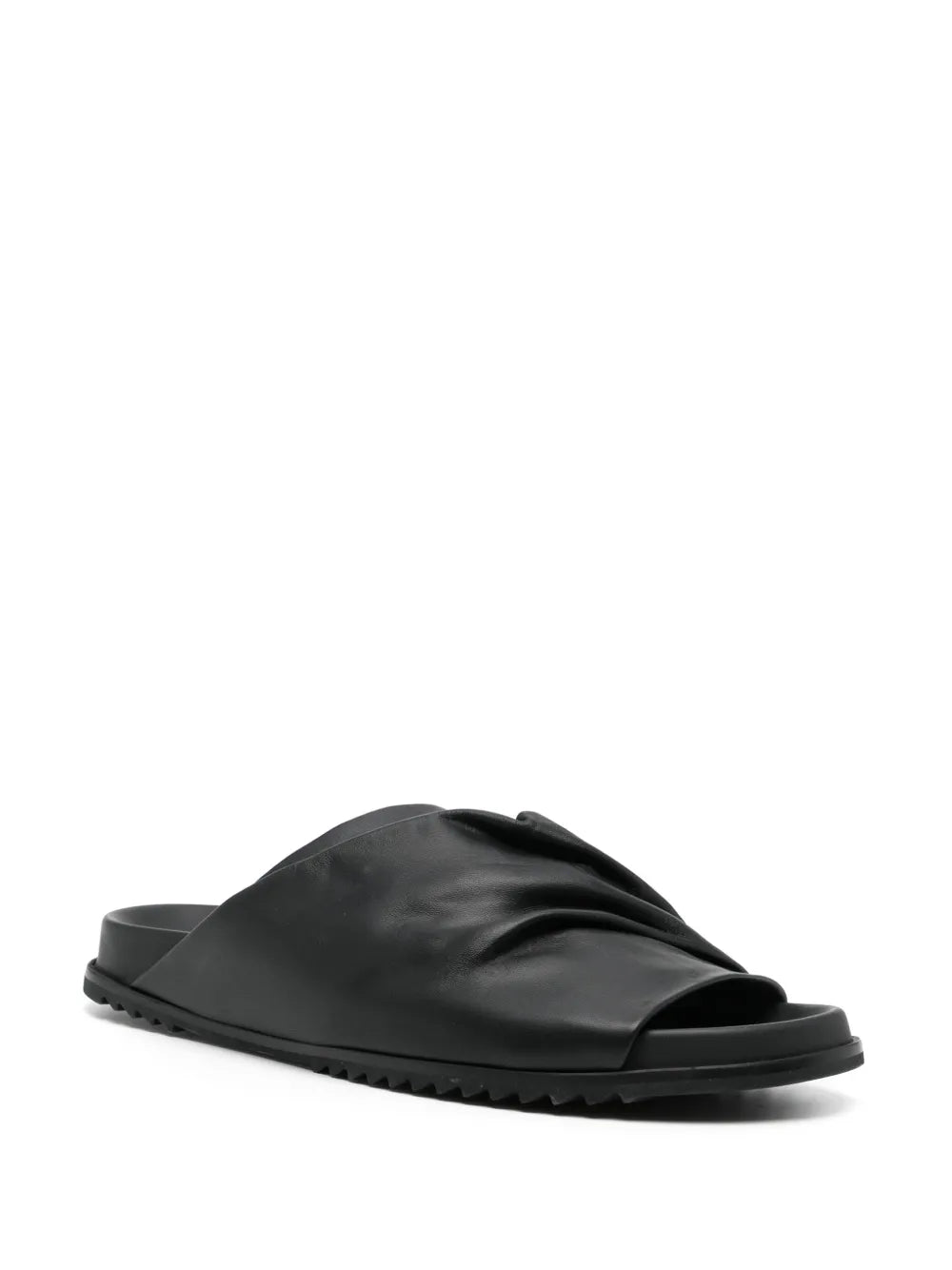 Rick Owens Morbius Granola leather sliders