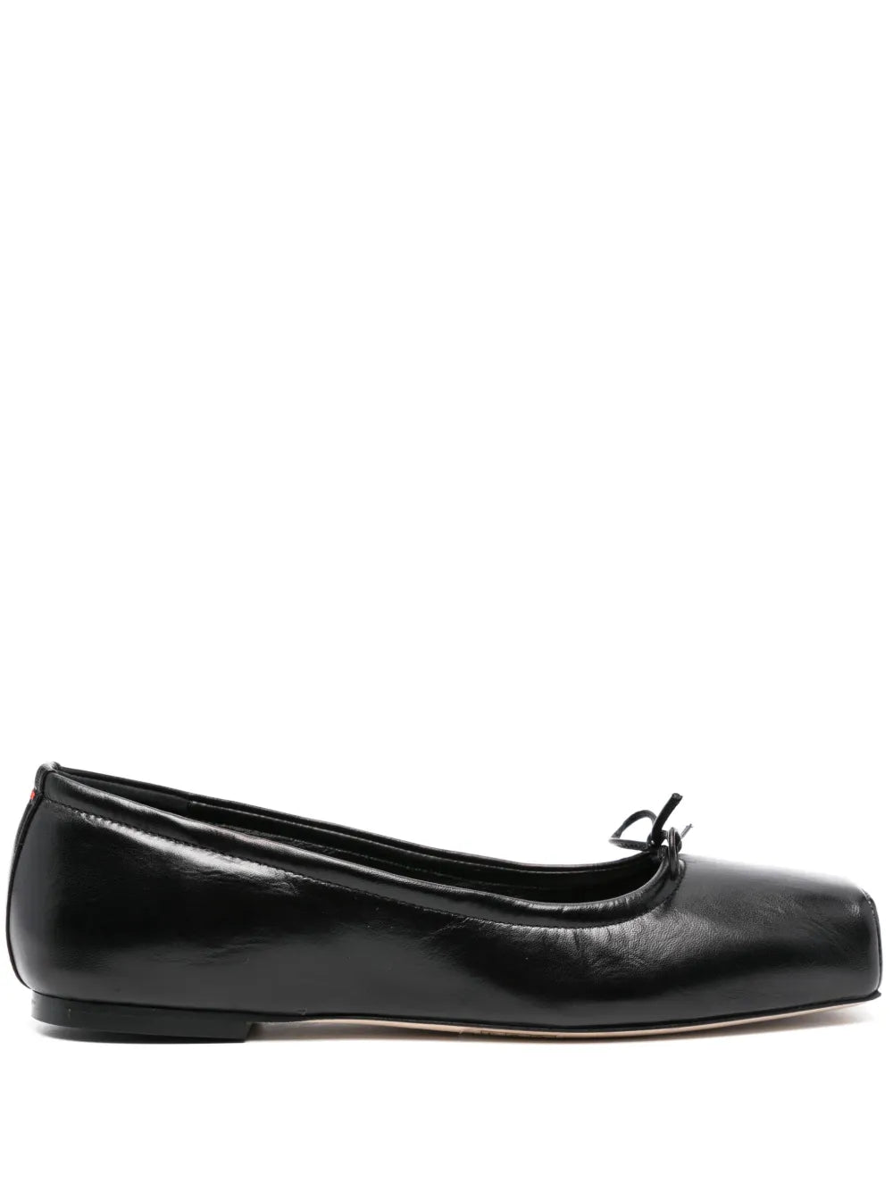 Aeyde square-toe leather ballerina shoes