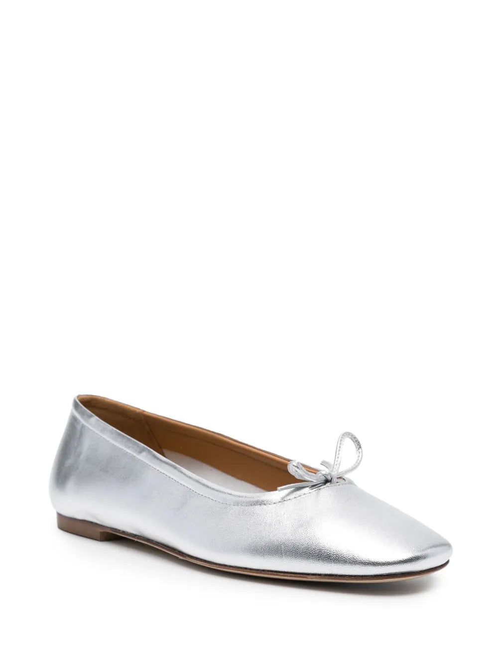 Aeyde metallic leather ballerina shoes