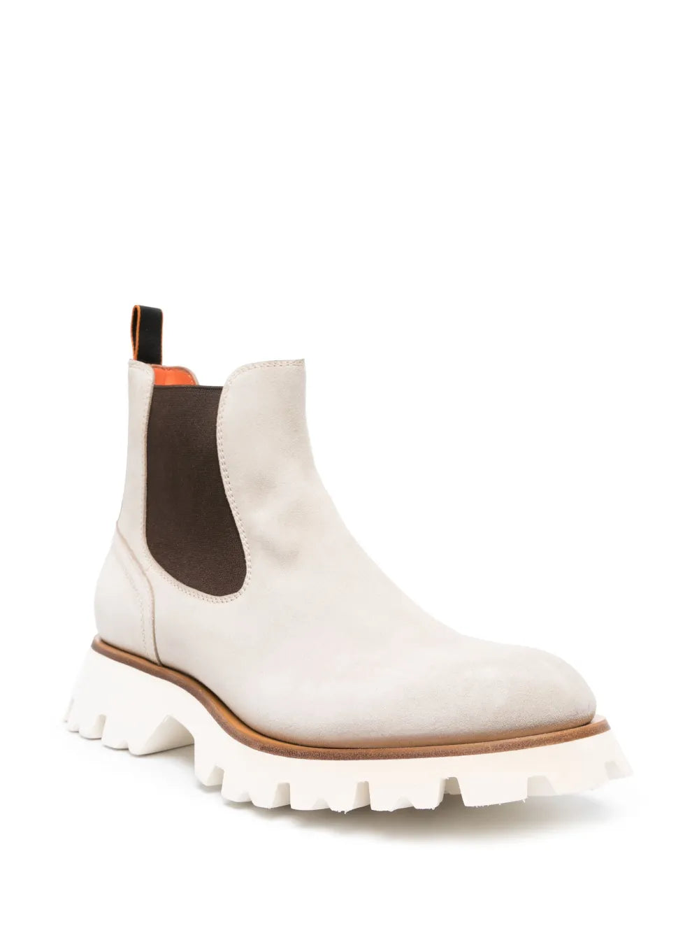 Santoni chunky suede Chelsea boots