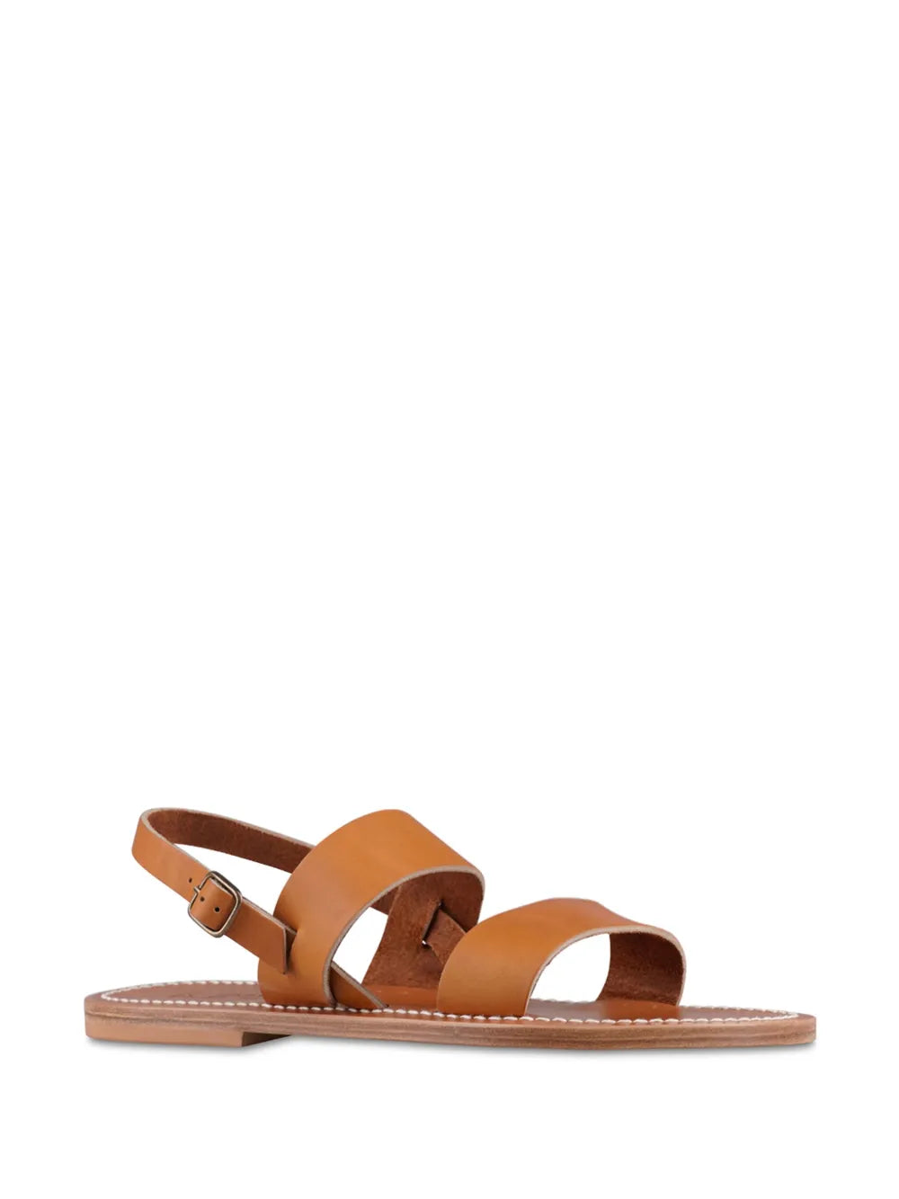 K. Jacques contrast-stitching leather sandals