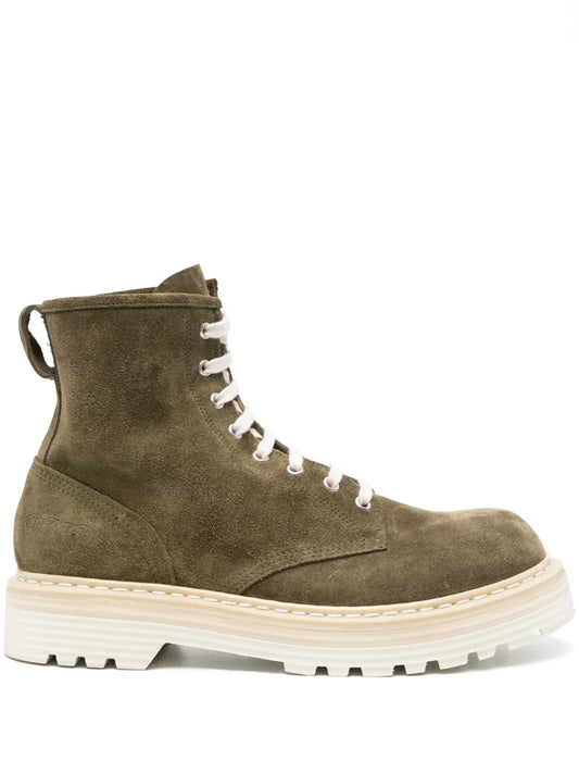 Premiata suede combat boots