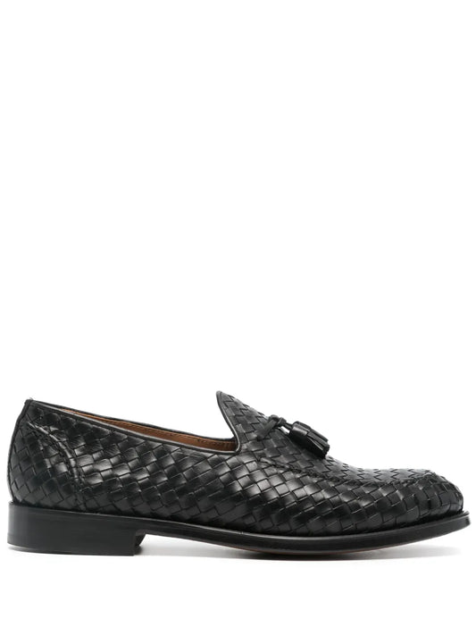 Doucal's interwoven leather loafers