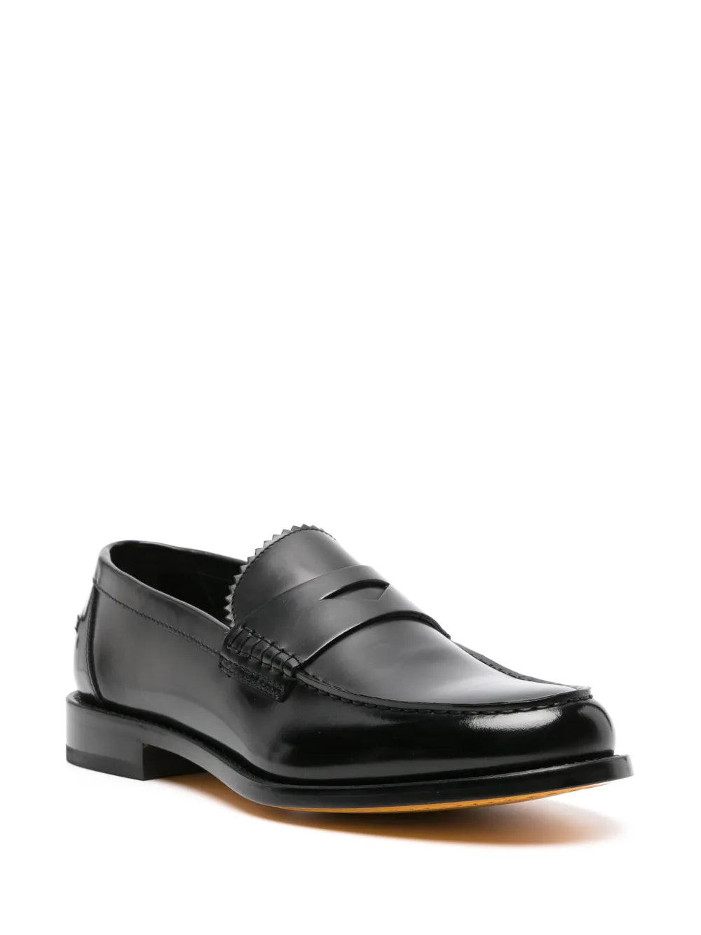 Doucal's penny-slot patent leather loafers