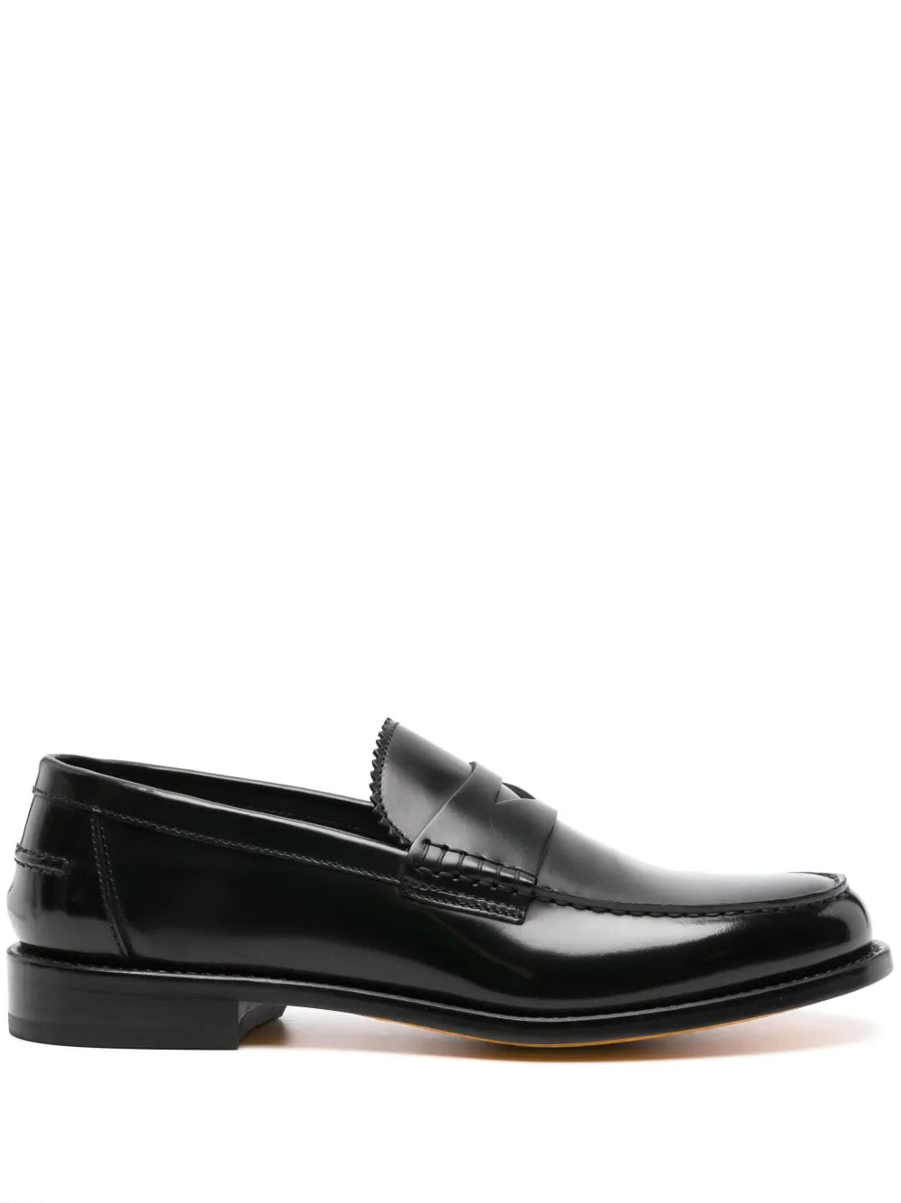 Doucal's penny-slot patent leather loafers