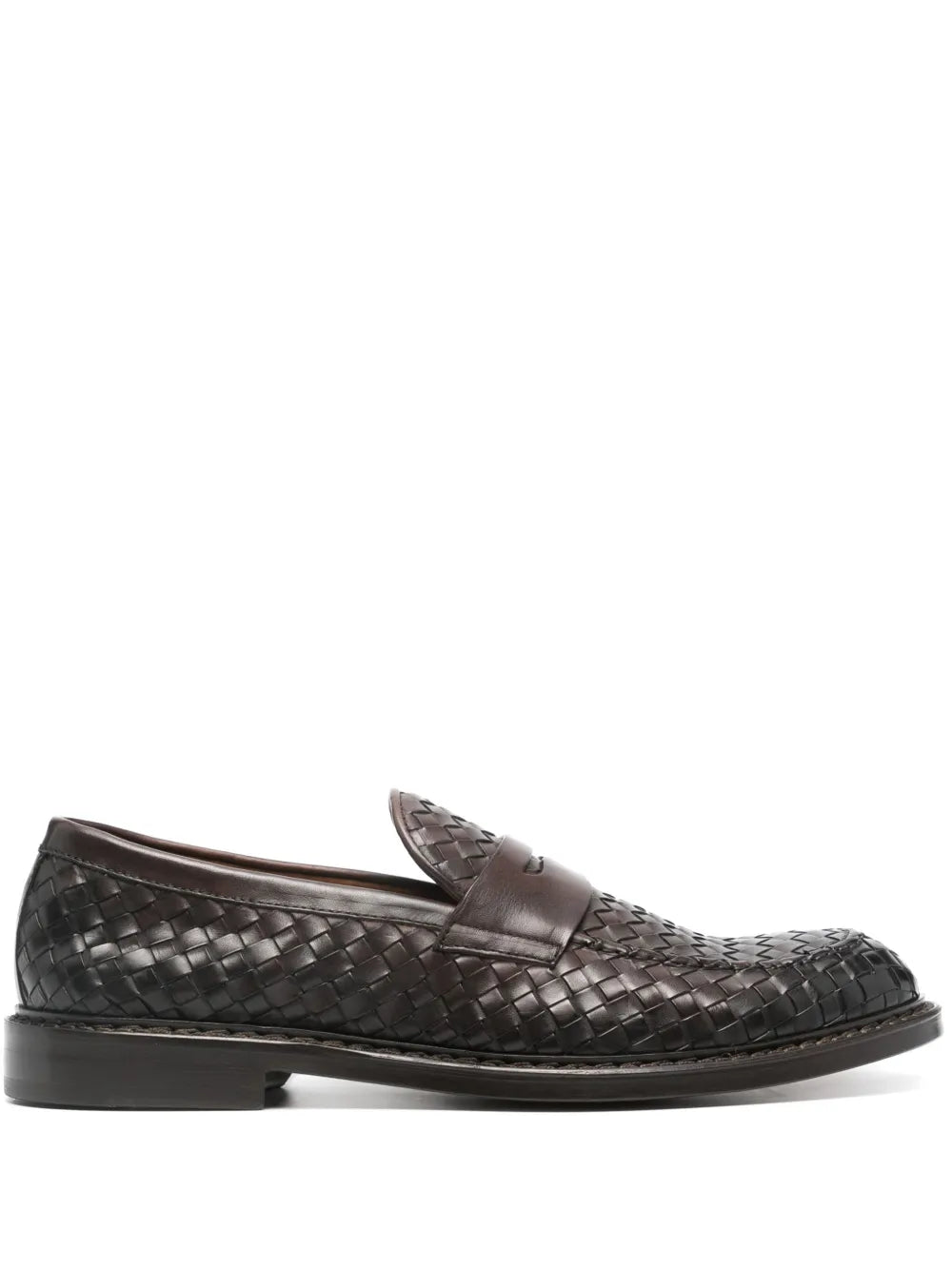 Doucal's interwoven leather loafers