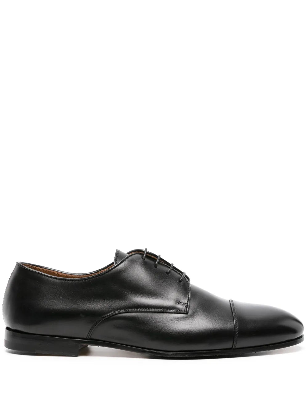 Doucal's lace-up patent leather derby shoes