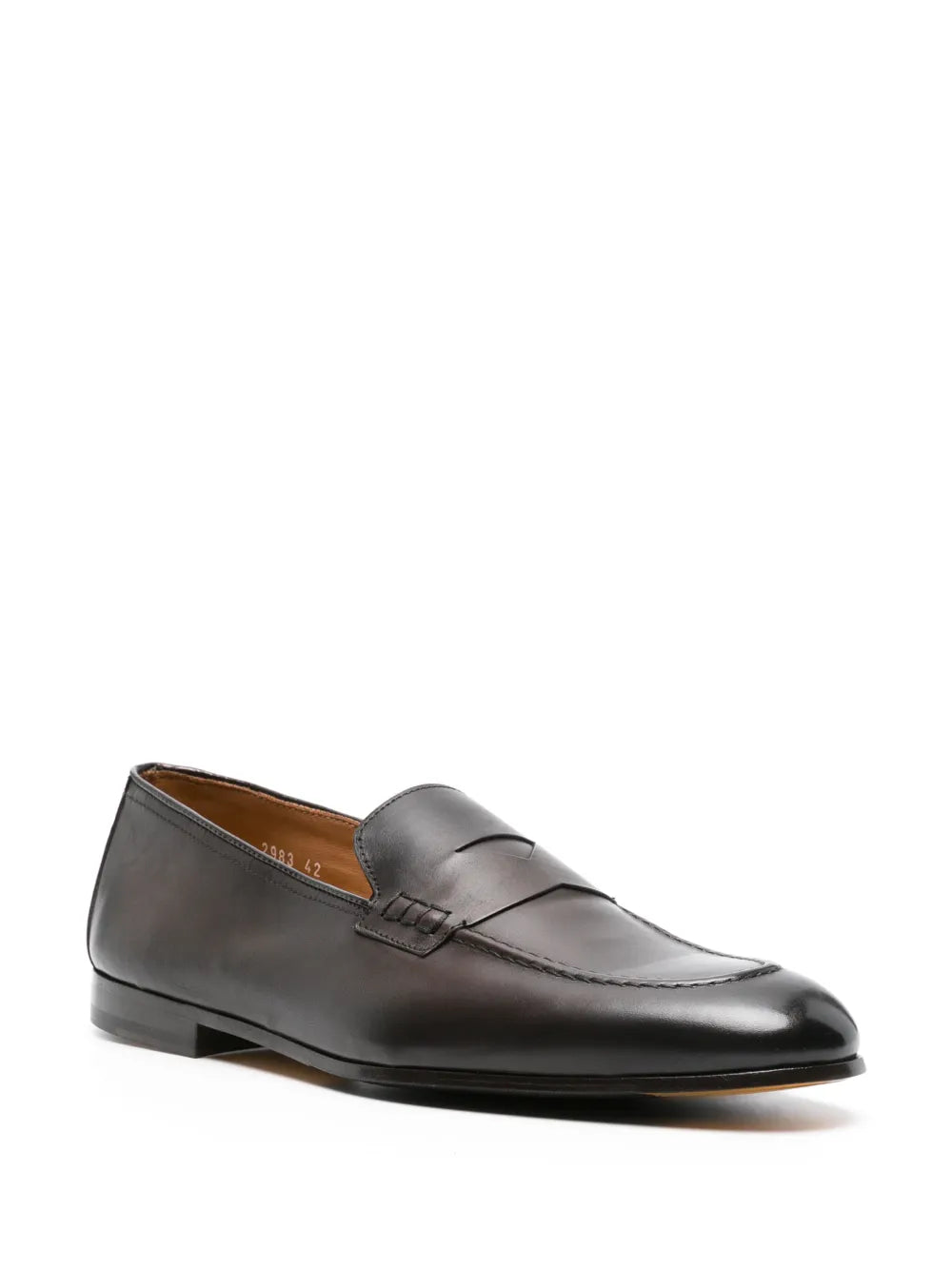 Doucal's penny-slot patent leather loafers