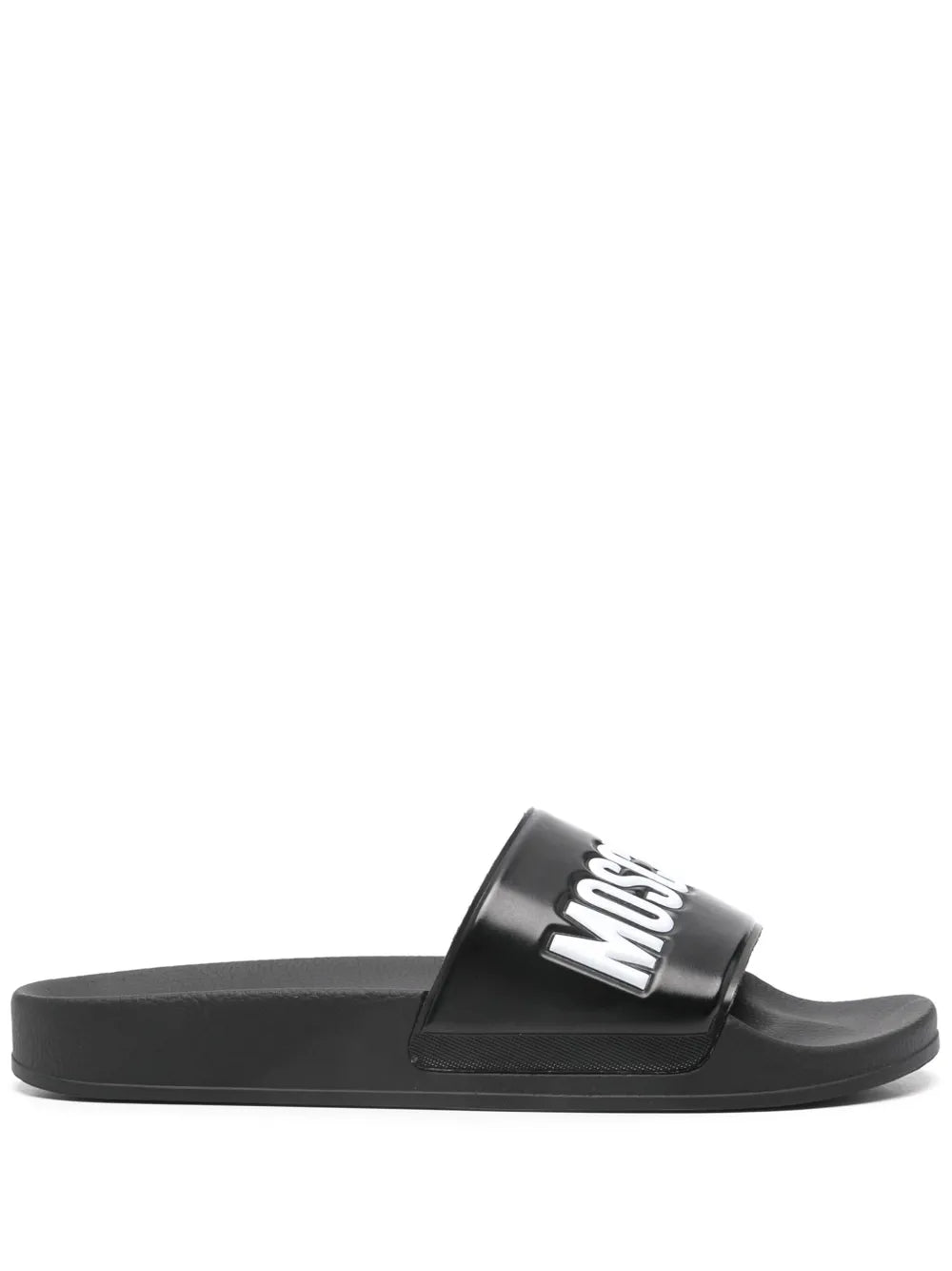 Moschino logo-embossed slides