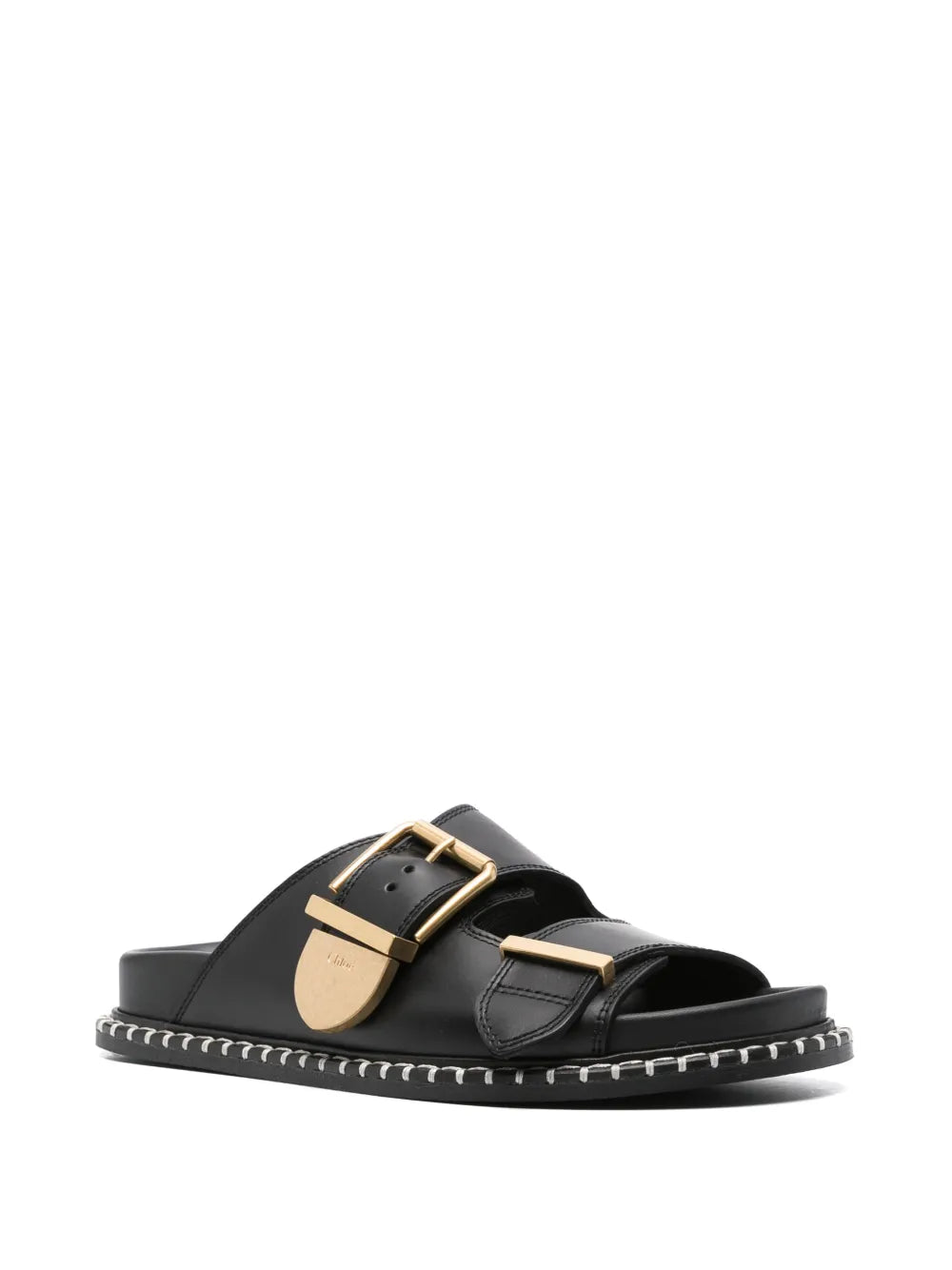 Chloé Rebecca leather slides