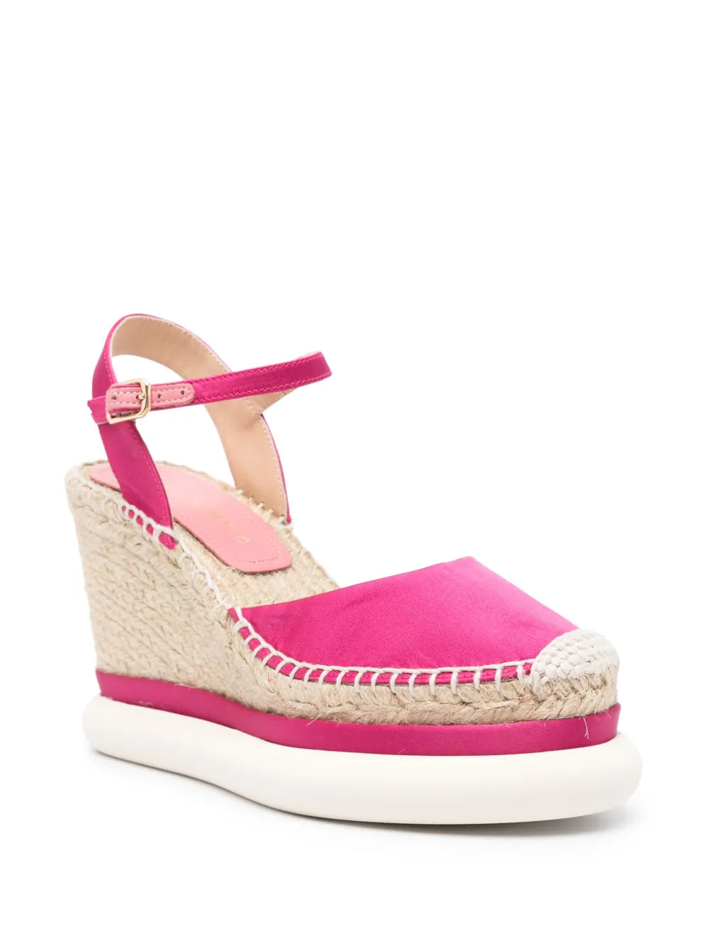 Paloma Barceló 10mm satin wedge espadrilles