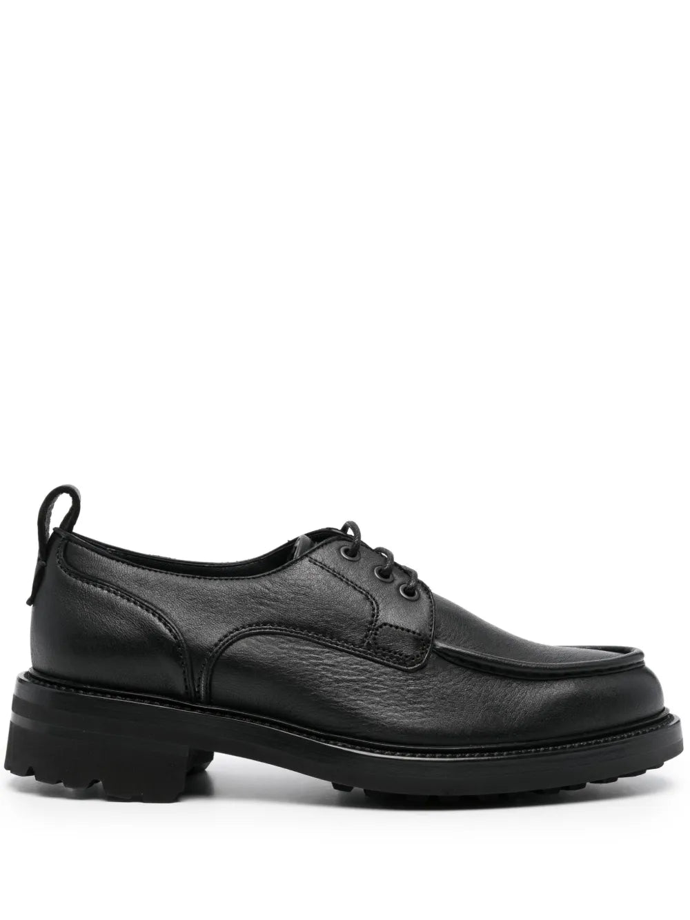 Brioni crinkled leather derby shoes