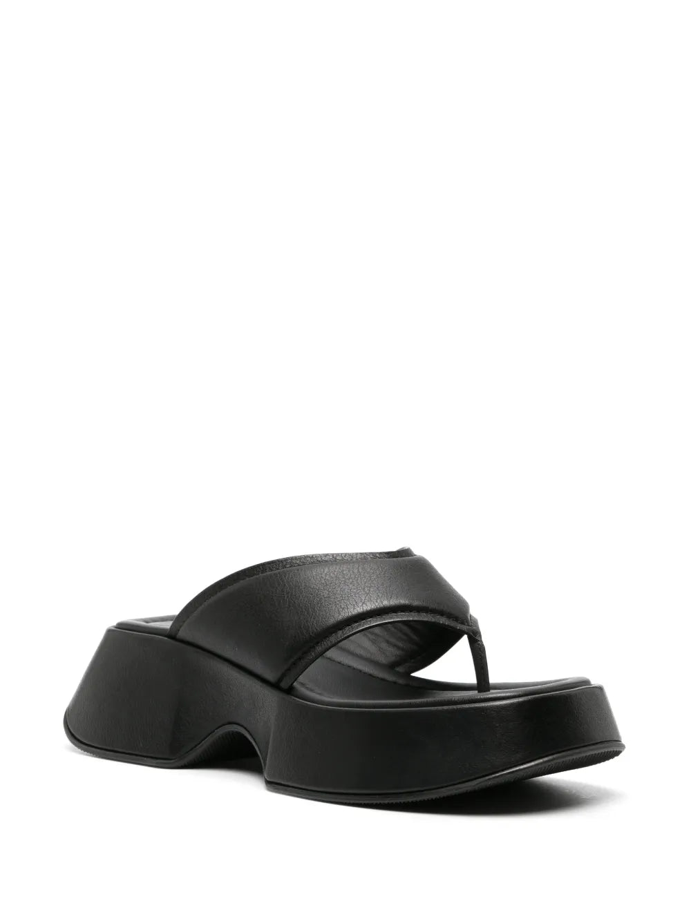 Vic Matie leather platform flip flops