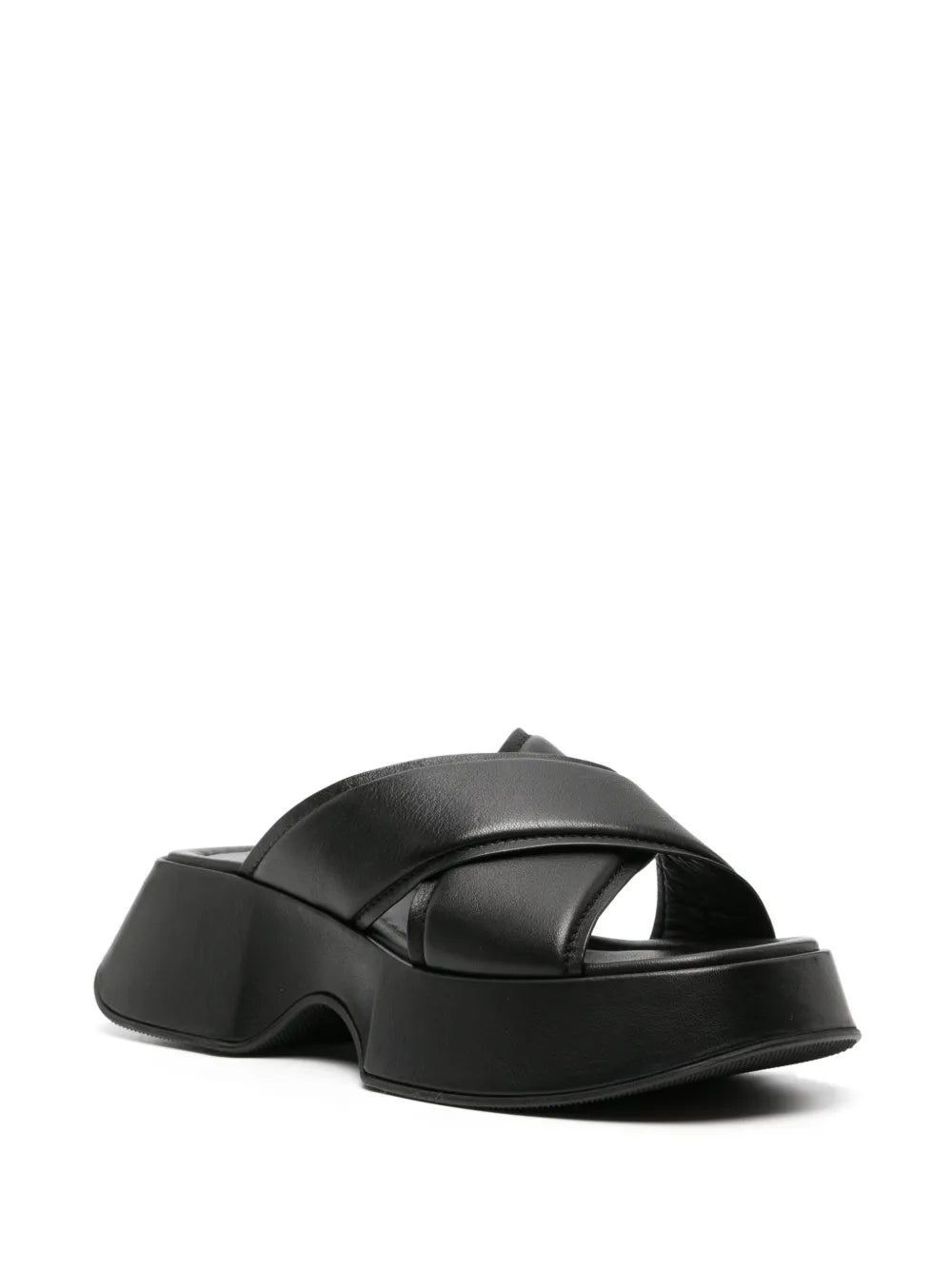 Vic Matie crossover-strap leather slides
