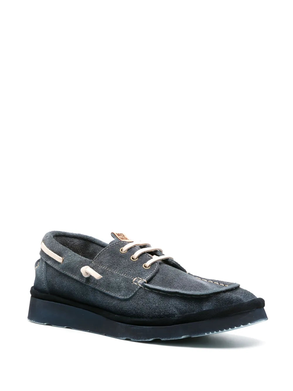Moma suede tonal boat shoes