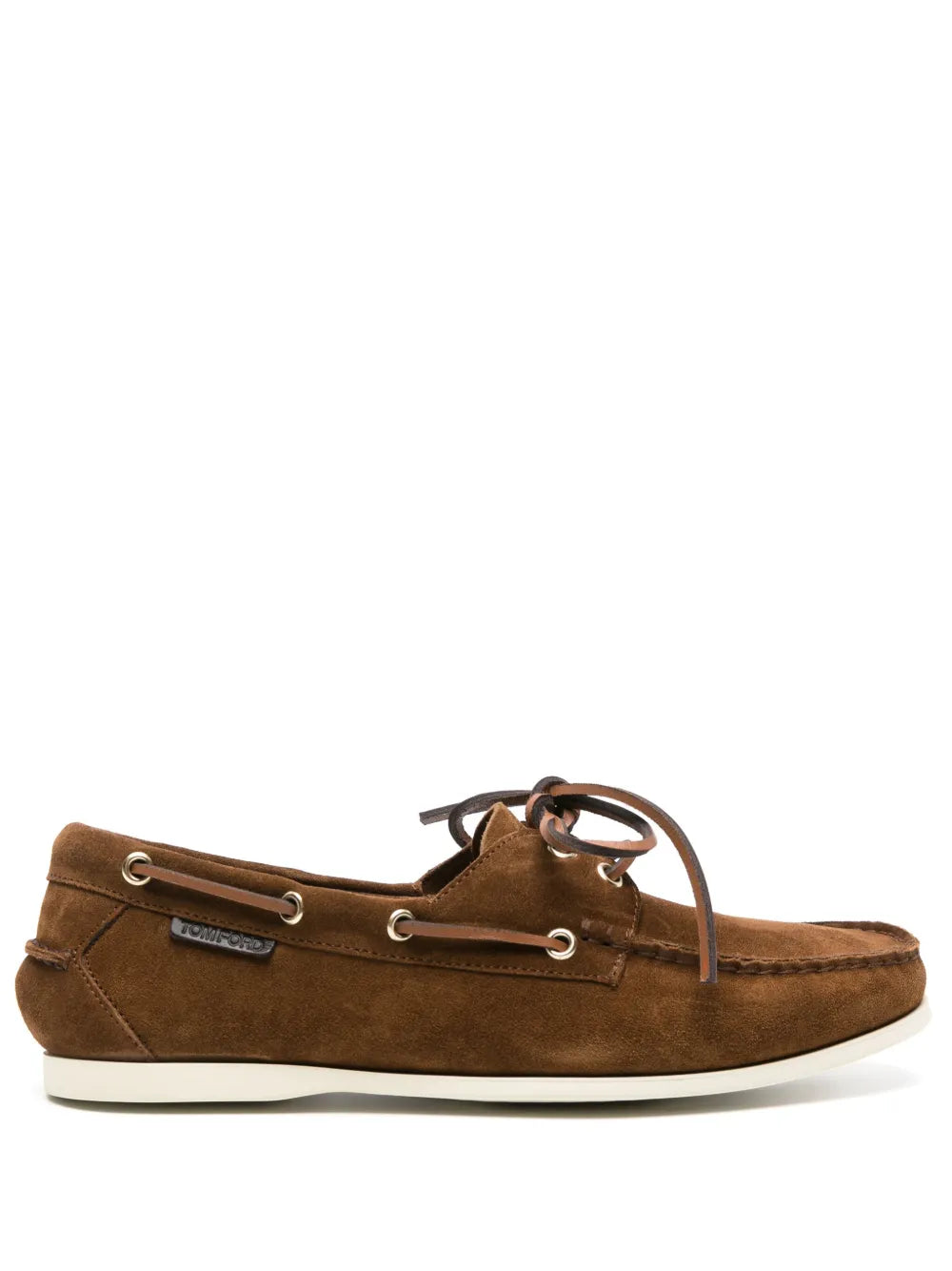 TOM FORD lace-up suede boat shoes