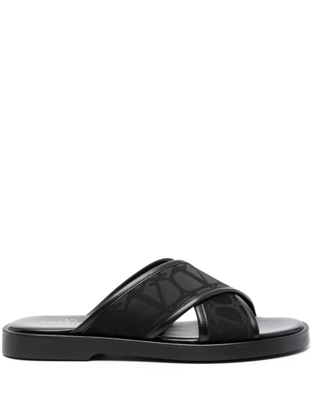 Valentino Garavani logo-jacquard crossover-strap sandals