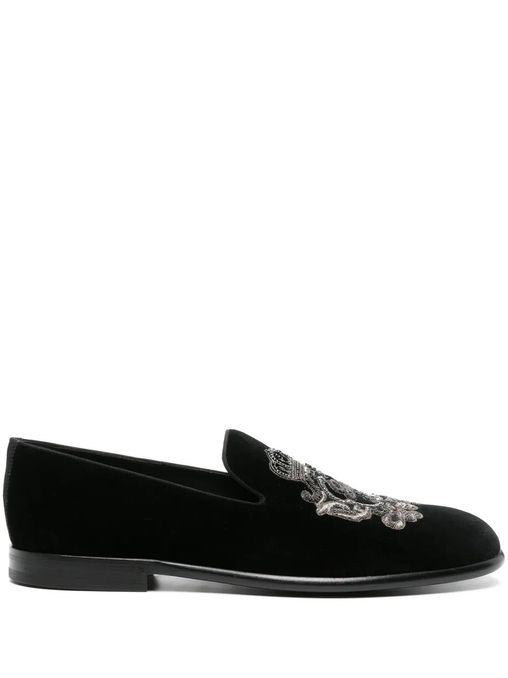 Dolce & Gabbana Coat of Arms-embroidered slippers