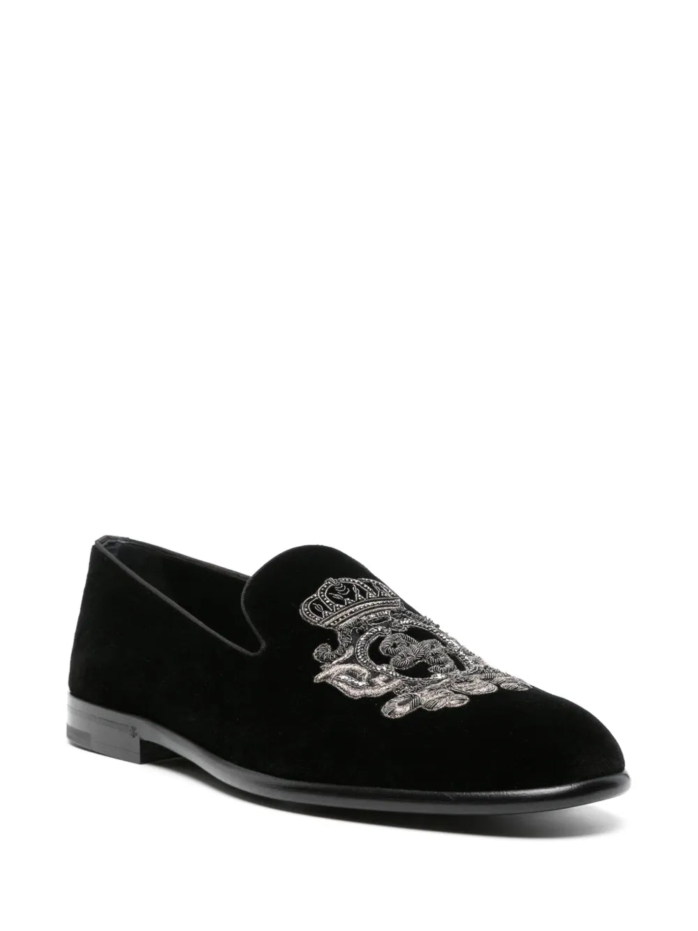 Dolce & Gabbana Coat of Arms-embroidered slippers