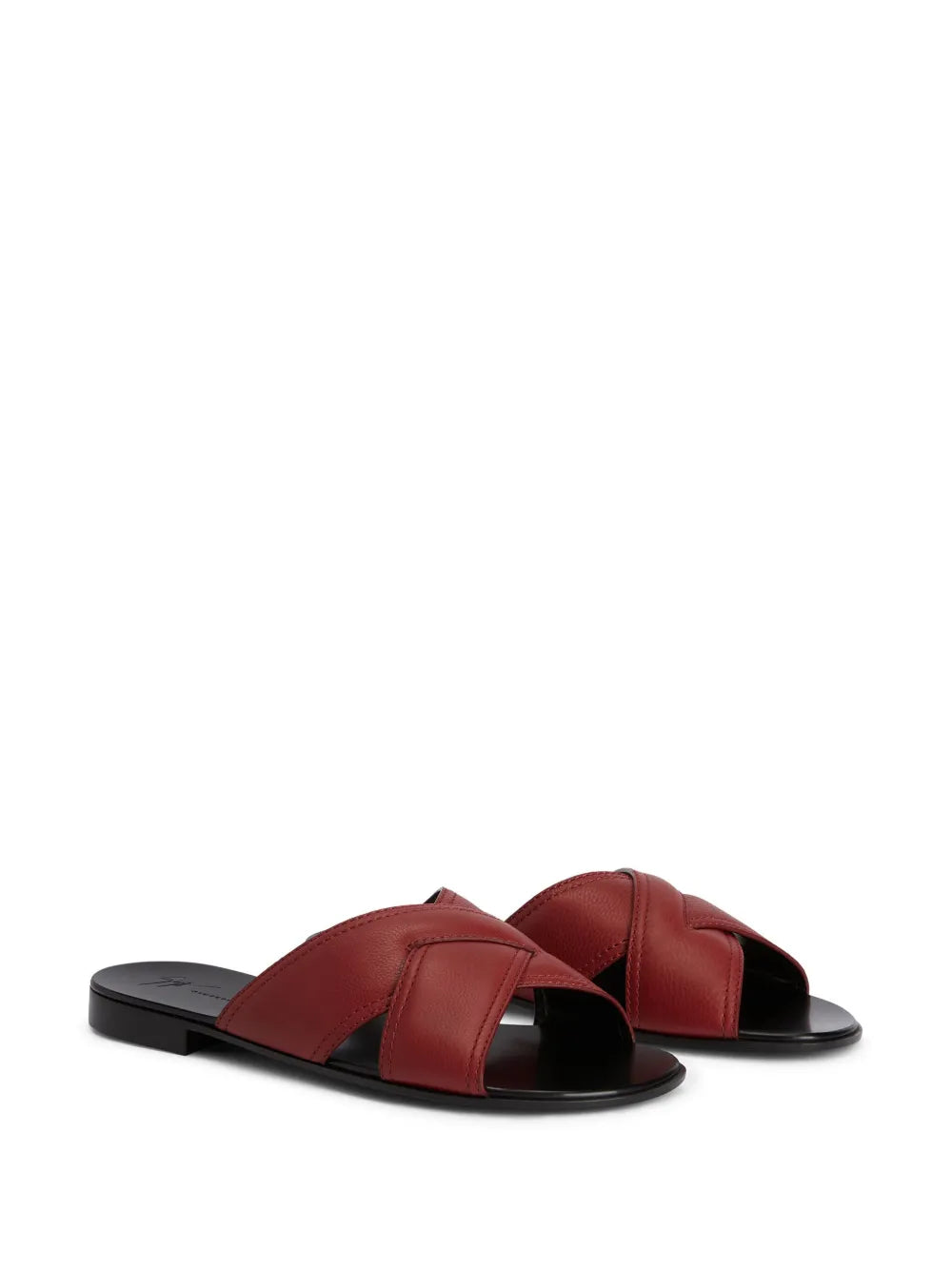 Giuseppe Zanotti Flavio leather flat slides