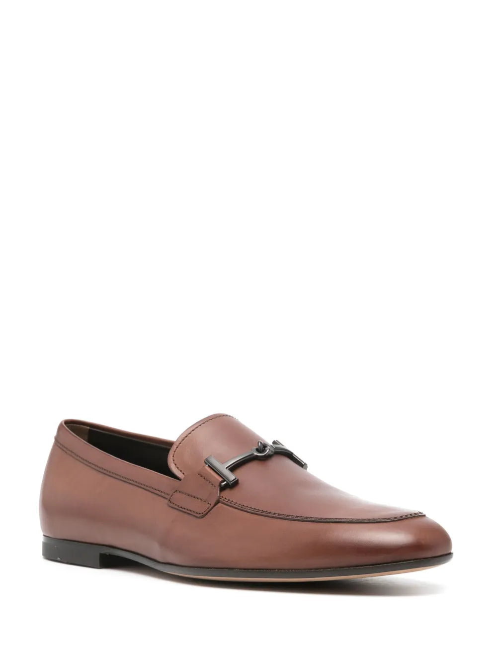Tod's T Ring leather loafers