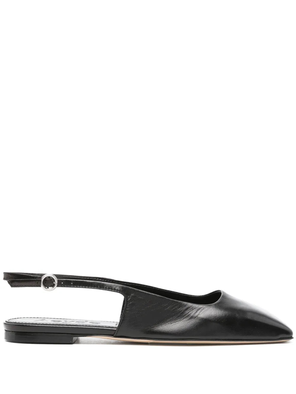 Aeyde square-toe leather ballerina shoes