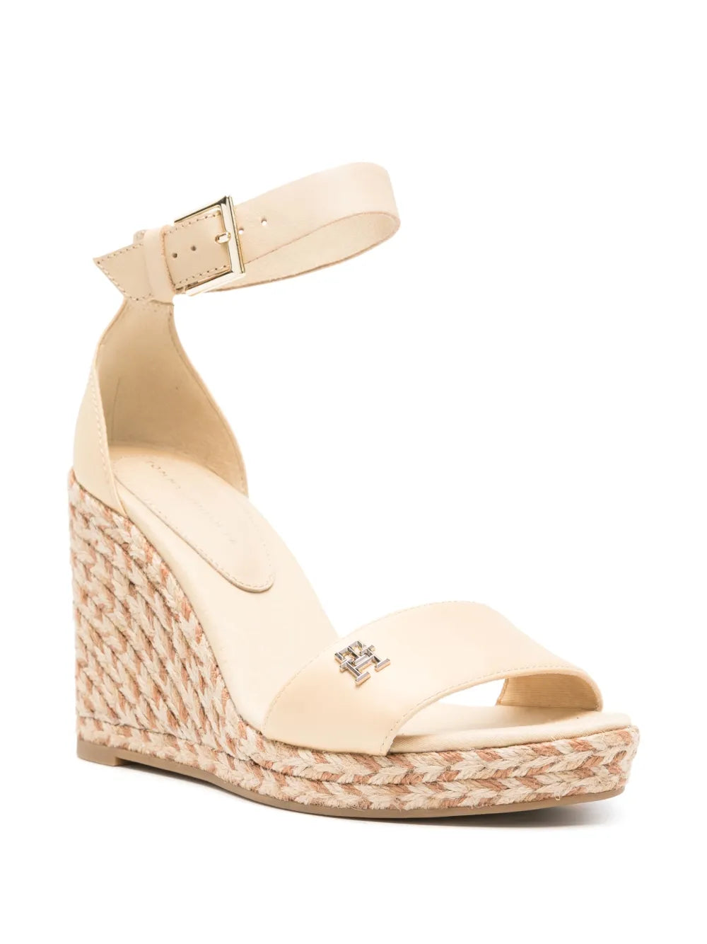 Tommy Hilfiger 110mm logo-plaque wedge espadrilles