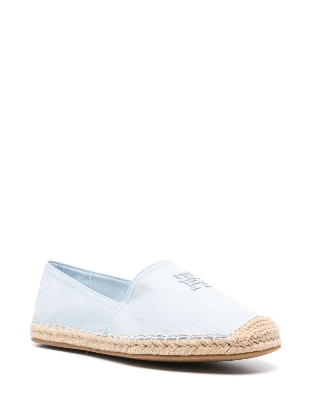 Tommy Hilfiger logo-embroidered cotton espadrilles