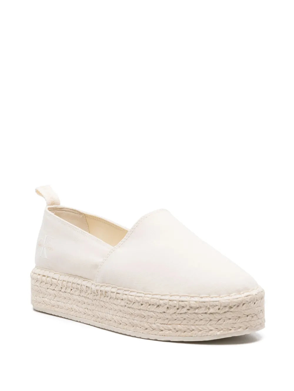 Calvin Klein Jeans 35mm logo-print flatform espadrilles
