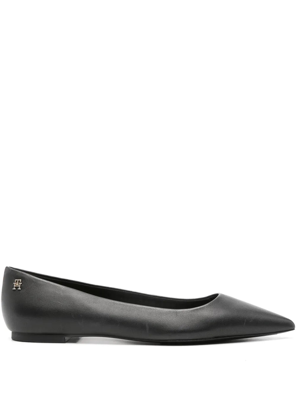 Tommy Hilfiger Essential pointed leather ballerina shoes