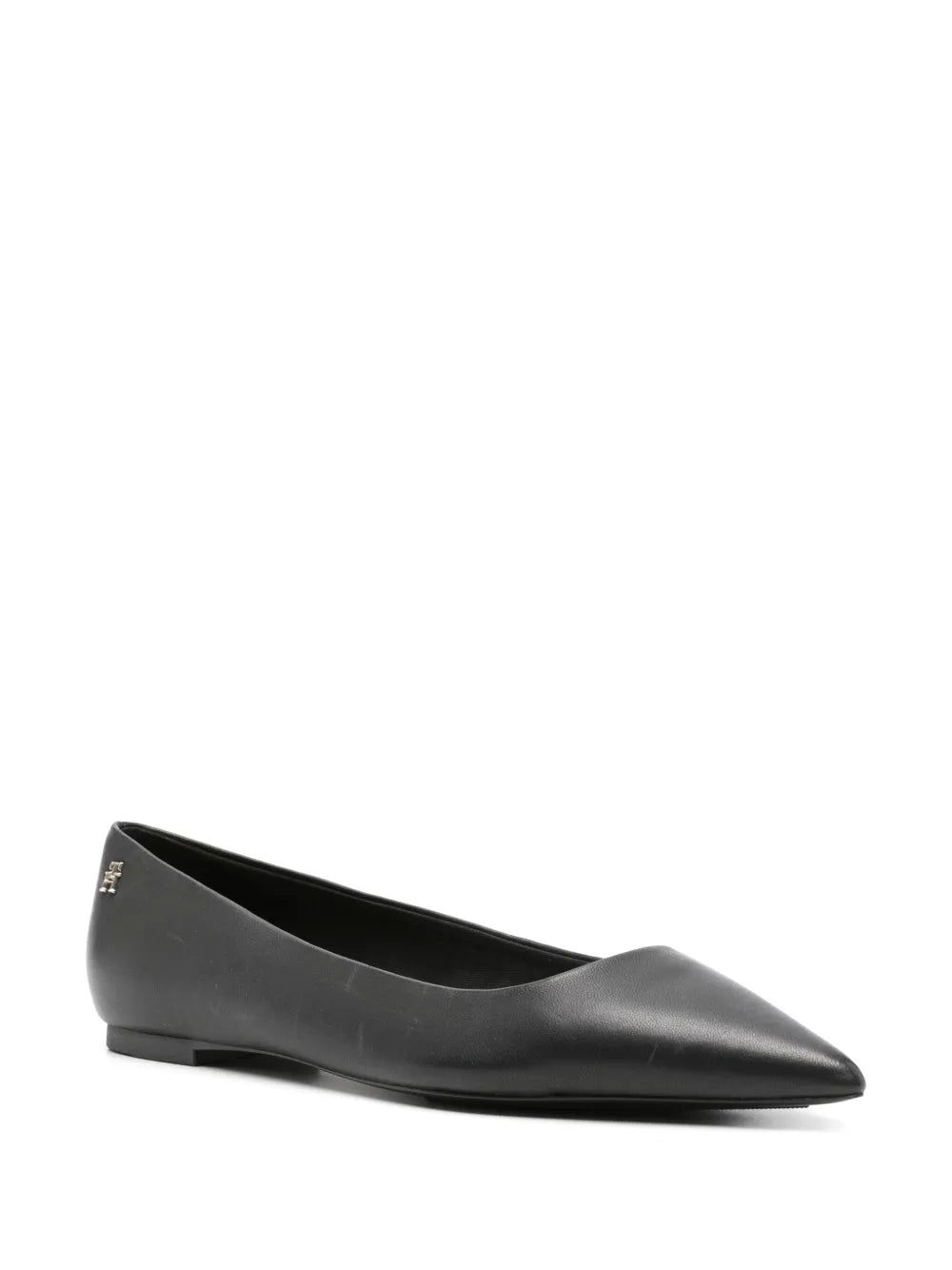 Tommy Hilfiger Essential pointed leather ballerina shoes