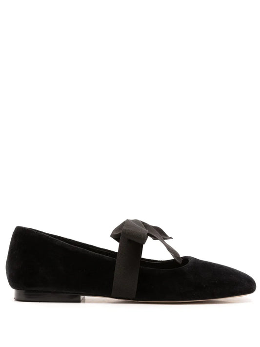 Sarah Chofakian Gris velvet ballerina shoes