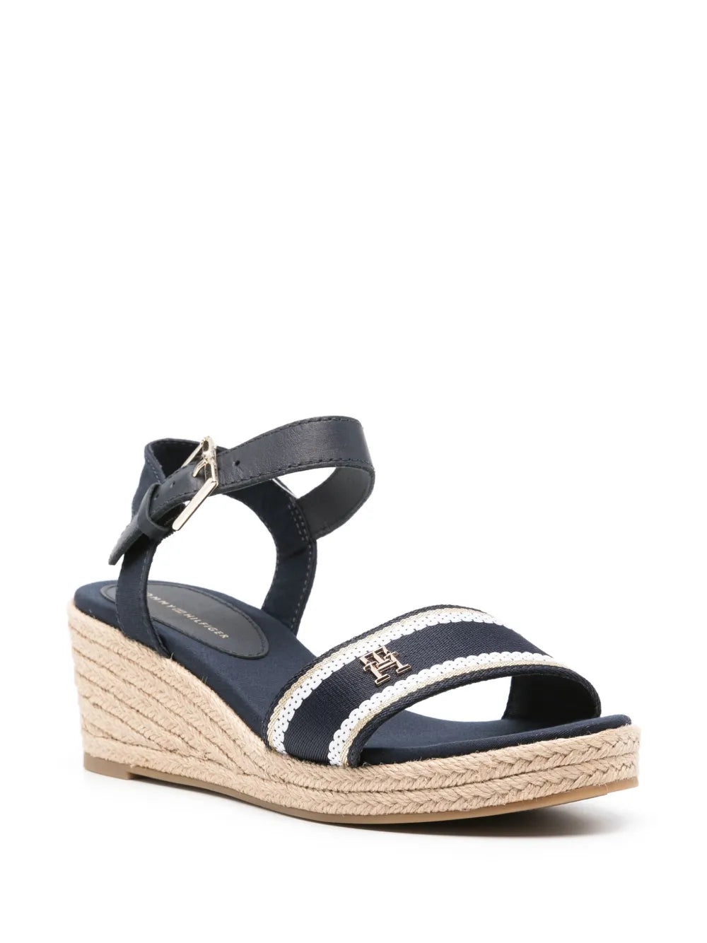 Tommy Hilfiger 65mm TH-plaque wedge espadrilles
