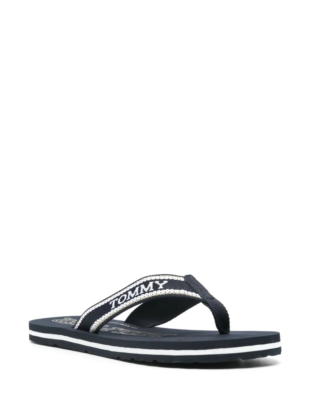 Tommy Hilfiger logo-jacquard flip flops